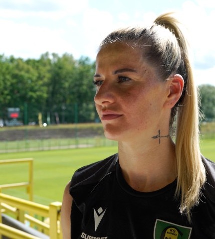 Dżesika Jaszek po meczu GKS - Ružomberok [WIDEO]
