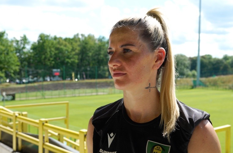 Dżesika Jaszek po meczu GKS - Ružomberok [WIDEO]
