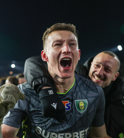 Rafał Strączek i Lukas Klemenz po meczu GKS - Widzew [WIDEO]