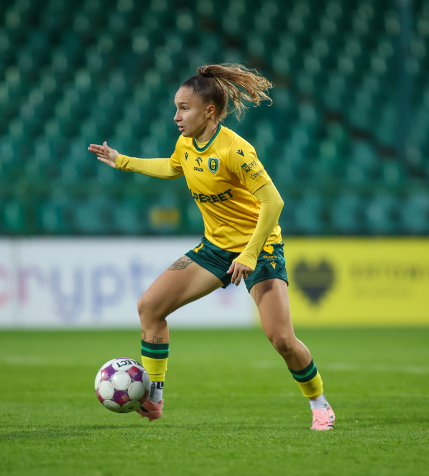 Victoria Kaláberová po meczu GKS - Lech [WIDEO]